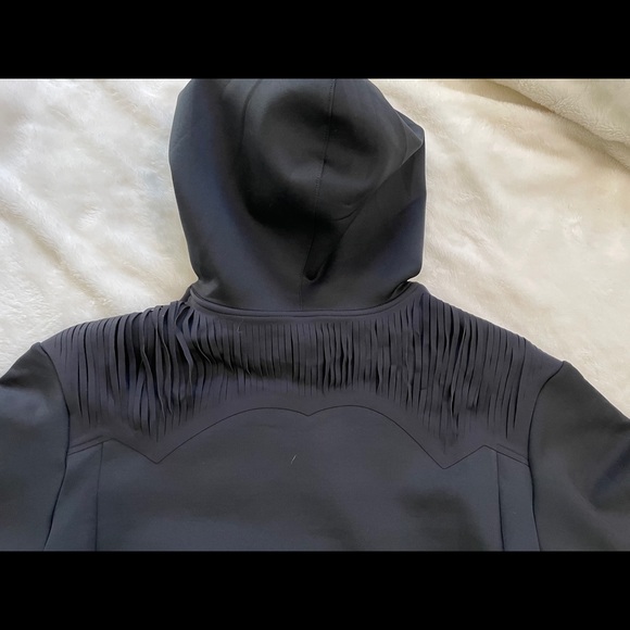 NWT Nike crop sweatshirt with fringe cutouts small - Picture 5 of 8